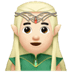 🧝🏻‍♂️ man elf: light skin tone display on Apple